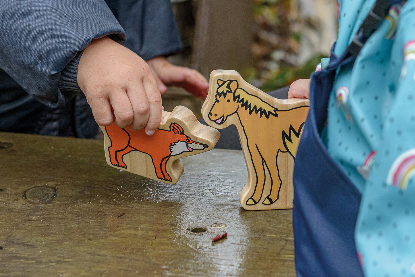 The Gingerbread Man Wooden Characters