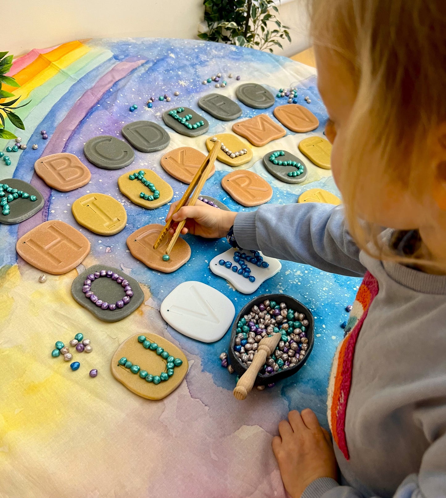 Feels-Write Uppercase Letter Stones