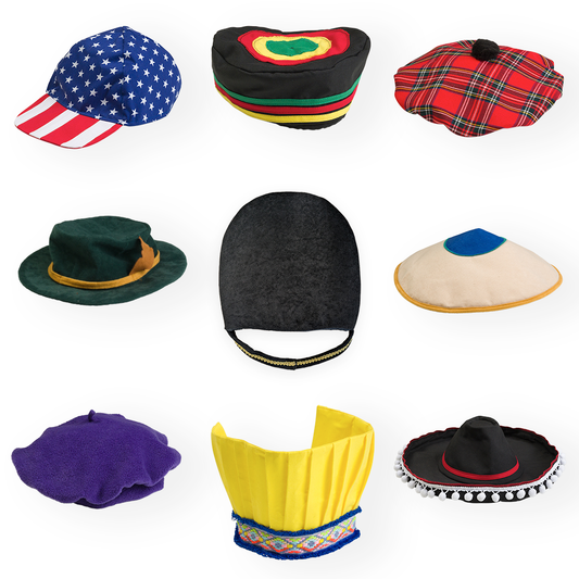 Around the World Hats Set of 9
