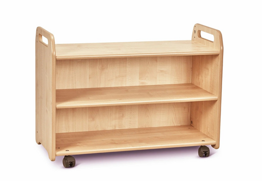 Millhouse Early Years Mobile Shelf Unit with Display & Mirror Back (Empty)