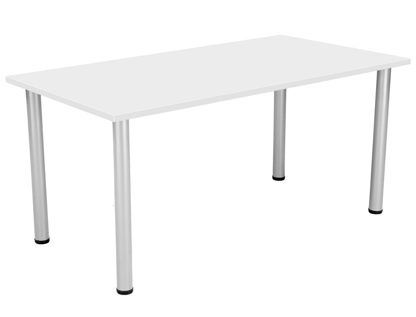 One Fraction Plus Rectangular Meeting Table | 1680mm | White/Silver