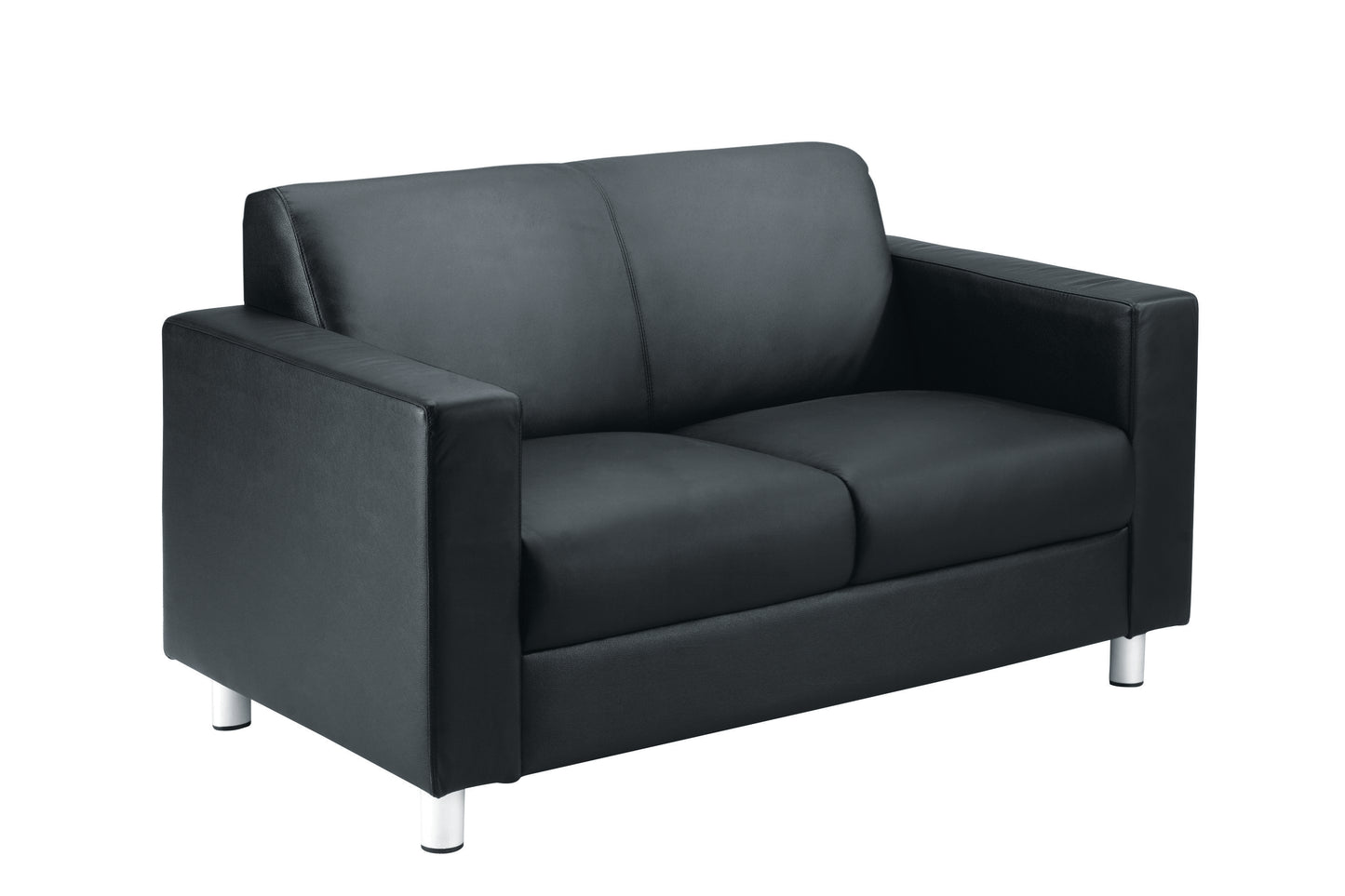 Iceberg Leather Faced Sofa | Black