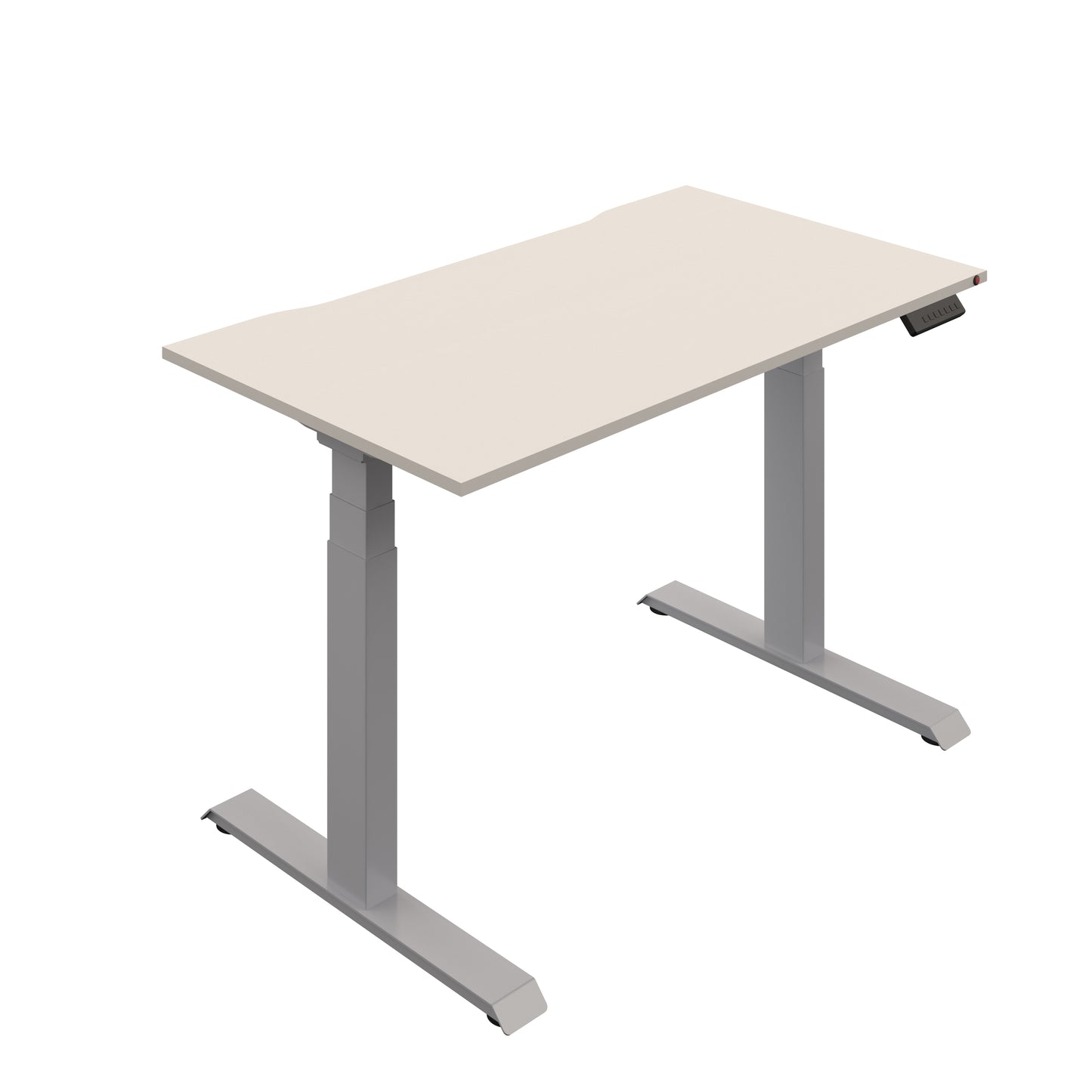 Okoform Heated Dual Motor Height Adjustable Desk | 1600X800 | White/Silver