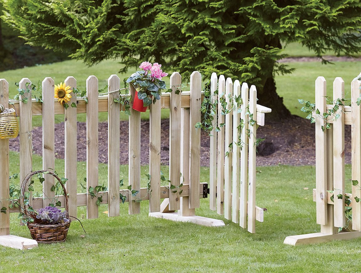 Millhouse Early Years Movable Fence Panel Divider and Gate