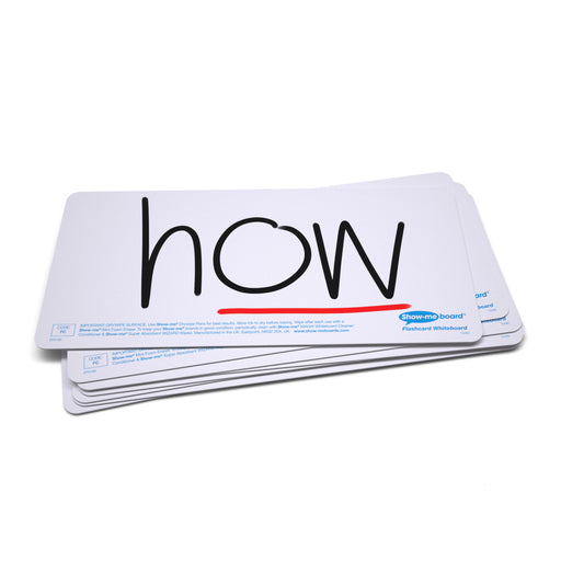 Show-me Bulk Pack of 100 Drywipe Flashcards