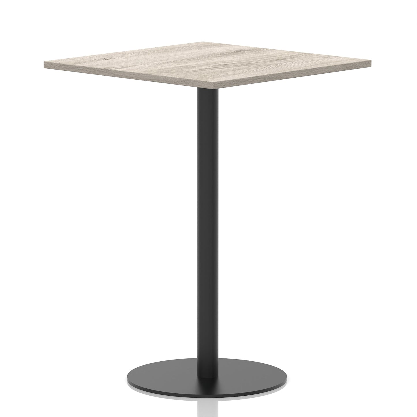 Italia Square Poseur Table Black Leg