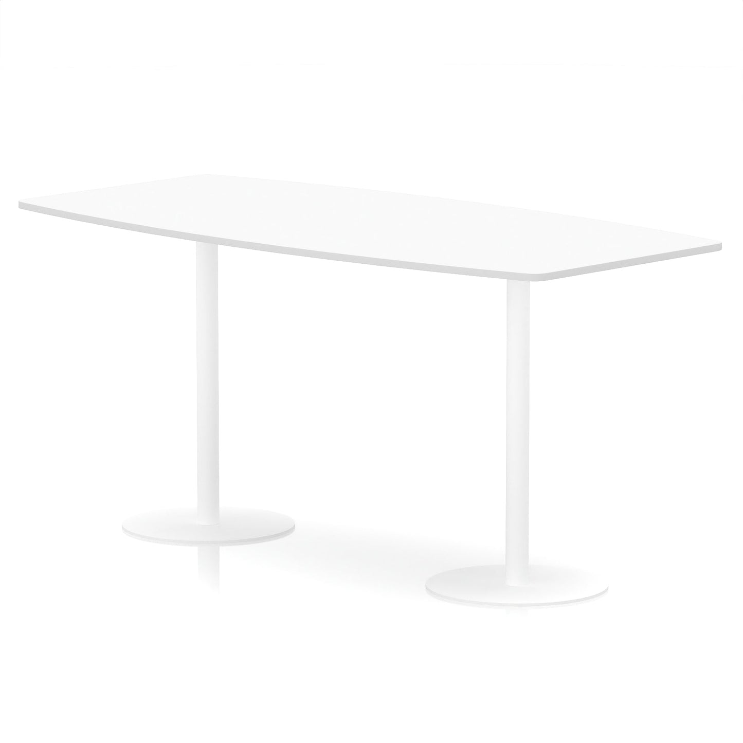 Italia High Gloss Boardroom Table White Leg