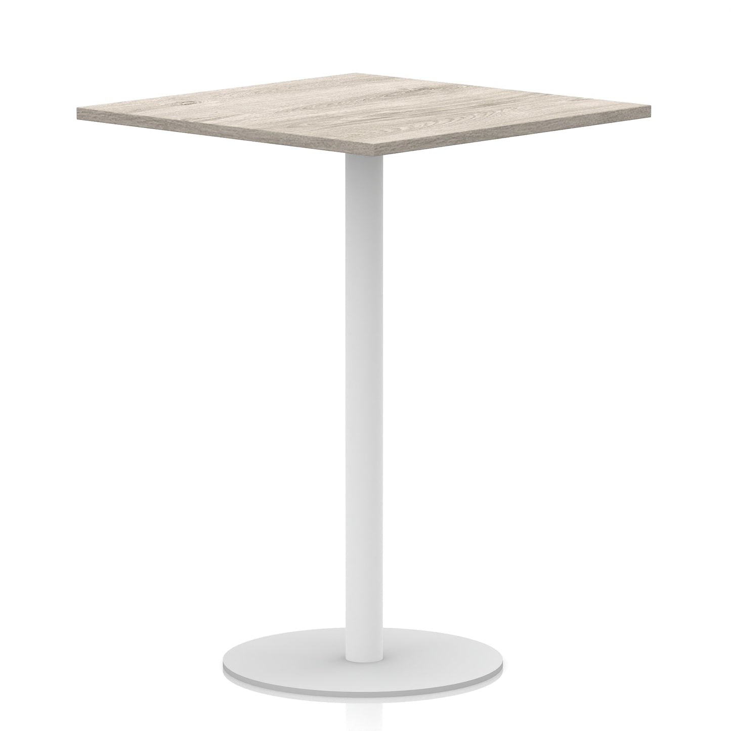 Italia Square Poseur Table White Leg