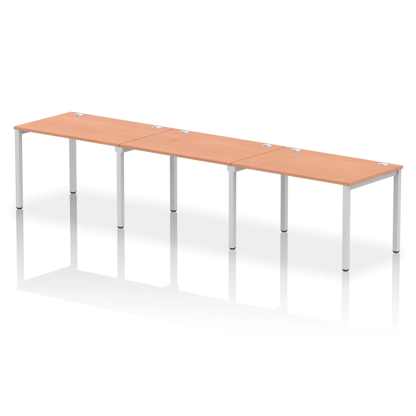 Impulse Single Row 3 Person Bench Desk