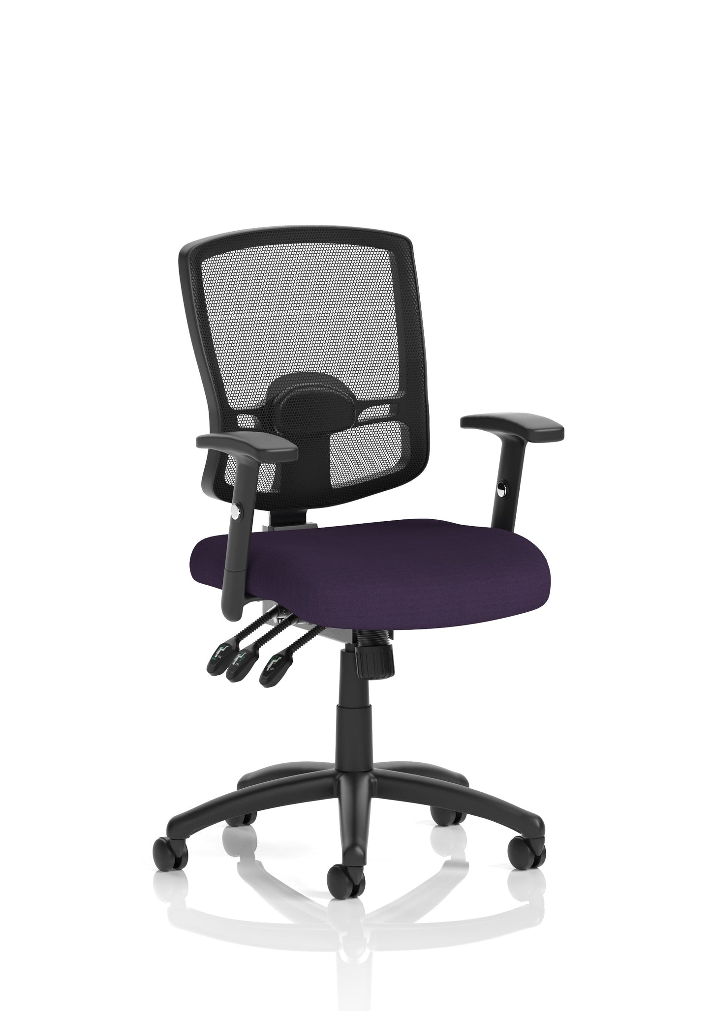 Portland III High Mesh Back Task Operator Office Chair with Arms