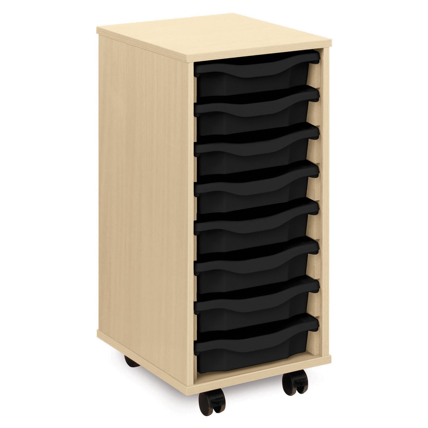 Monarch Mobile School Shallow Tray Storage Unit 8 Trays