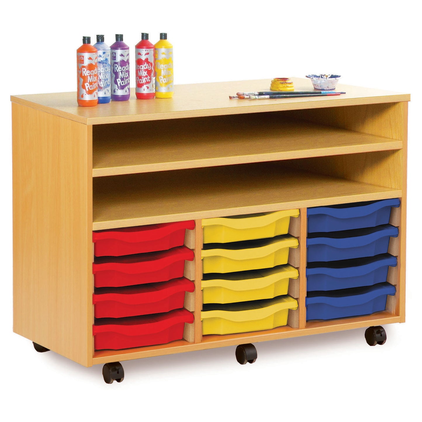 Monarch Shelf Storage Unit with 12 Single or 6 Double Trays
