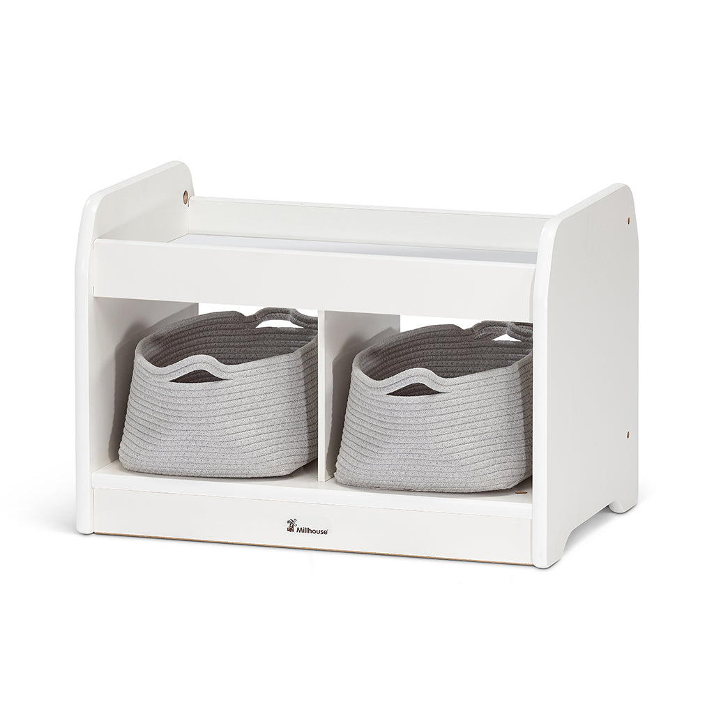 Millhouse Early Years White Compact Low Mirror Play (Empty)
