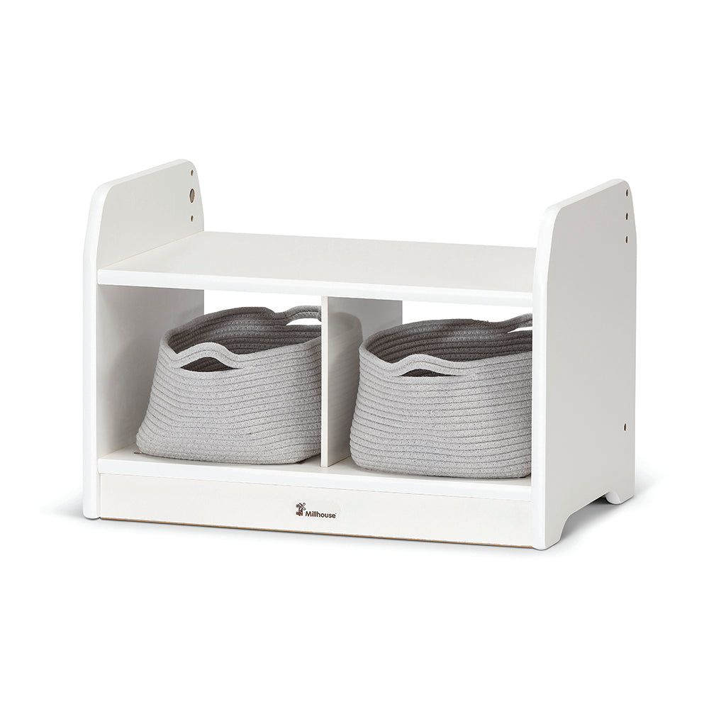 Millhouse Early Years White Compact Low Storage Unit (Empty)