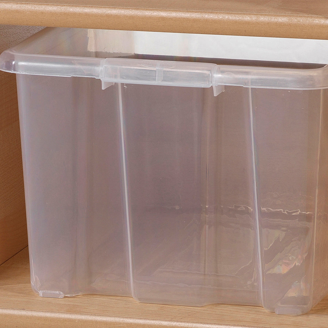 Millhouse Early Years Shelf Unit with Display & Mirror Back and 6 Clear Tubs