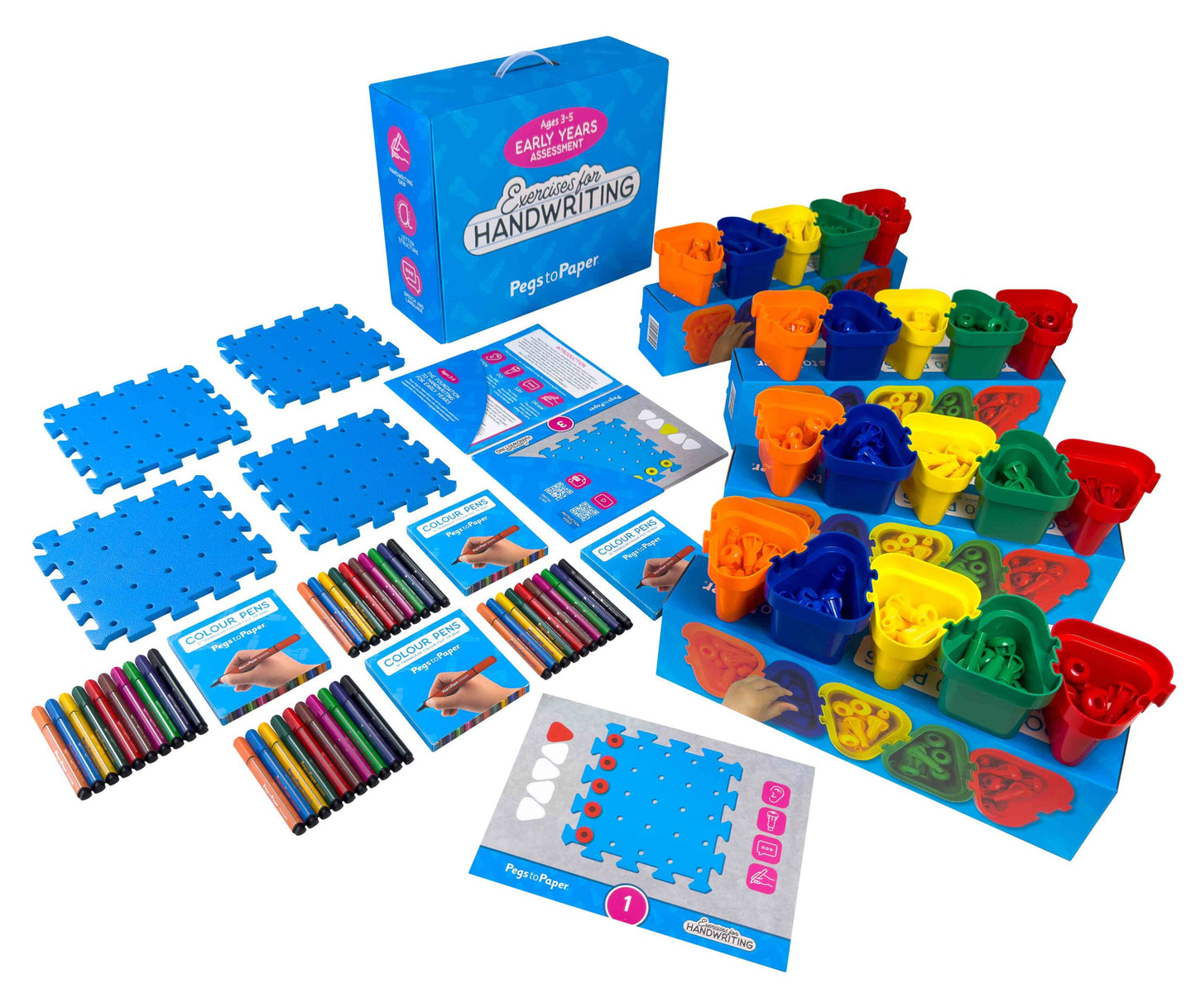 Pegs to Paper: Exercises for Handwriting Kit. 2 Sets