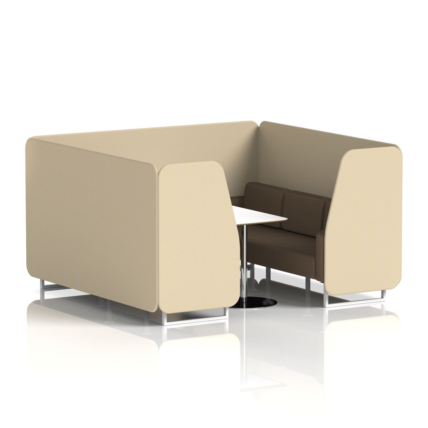 Brixworth Booth With White Table In Two Tone