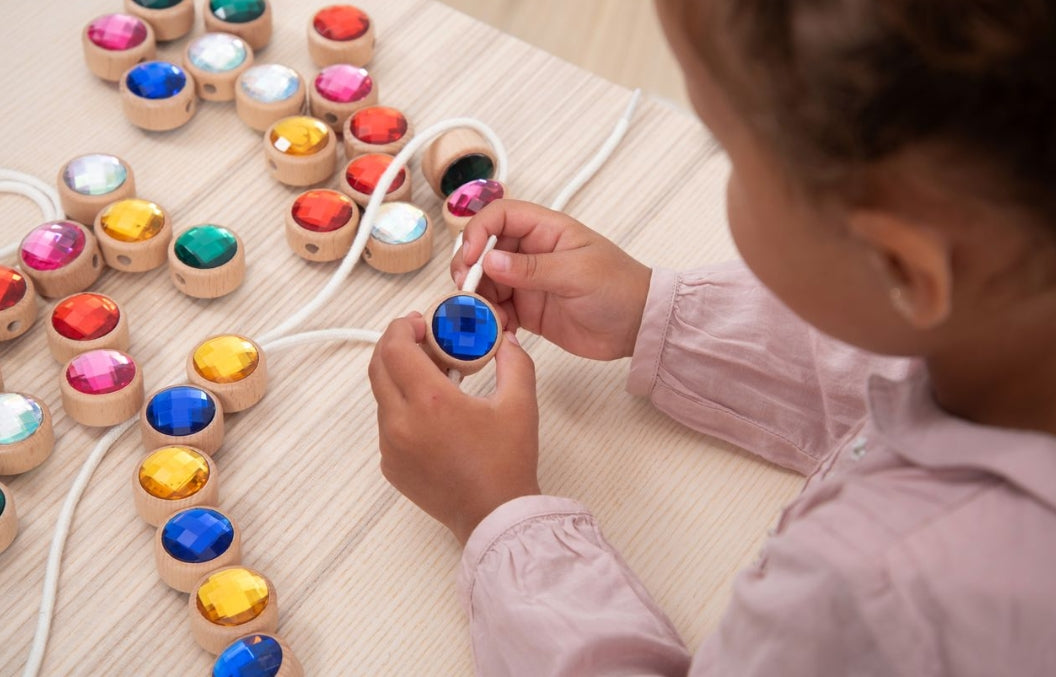 Wooden Lacing Jewels