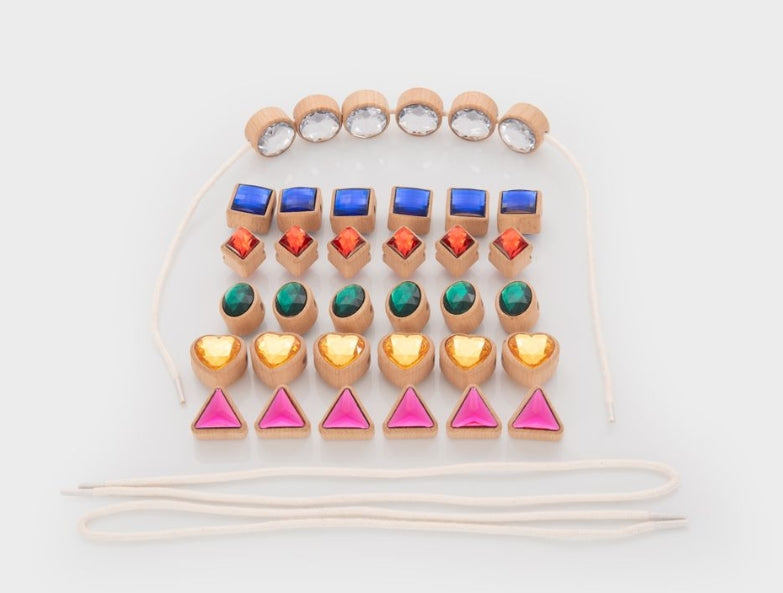 Shape Lacing Jewels - Pk36 + laces