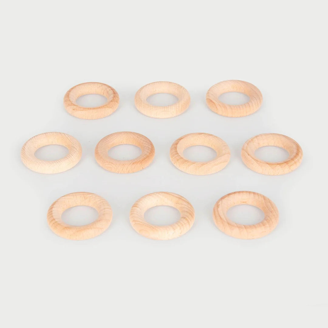 Natural Wooden Rings (48mm)
