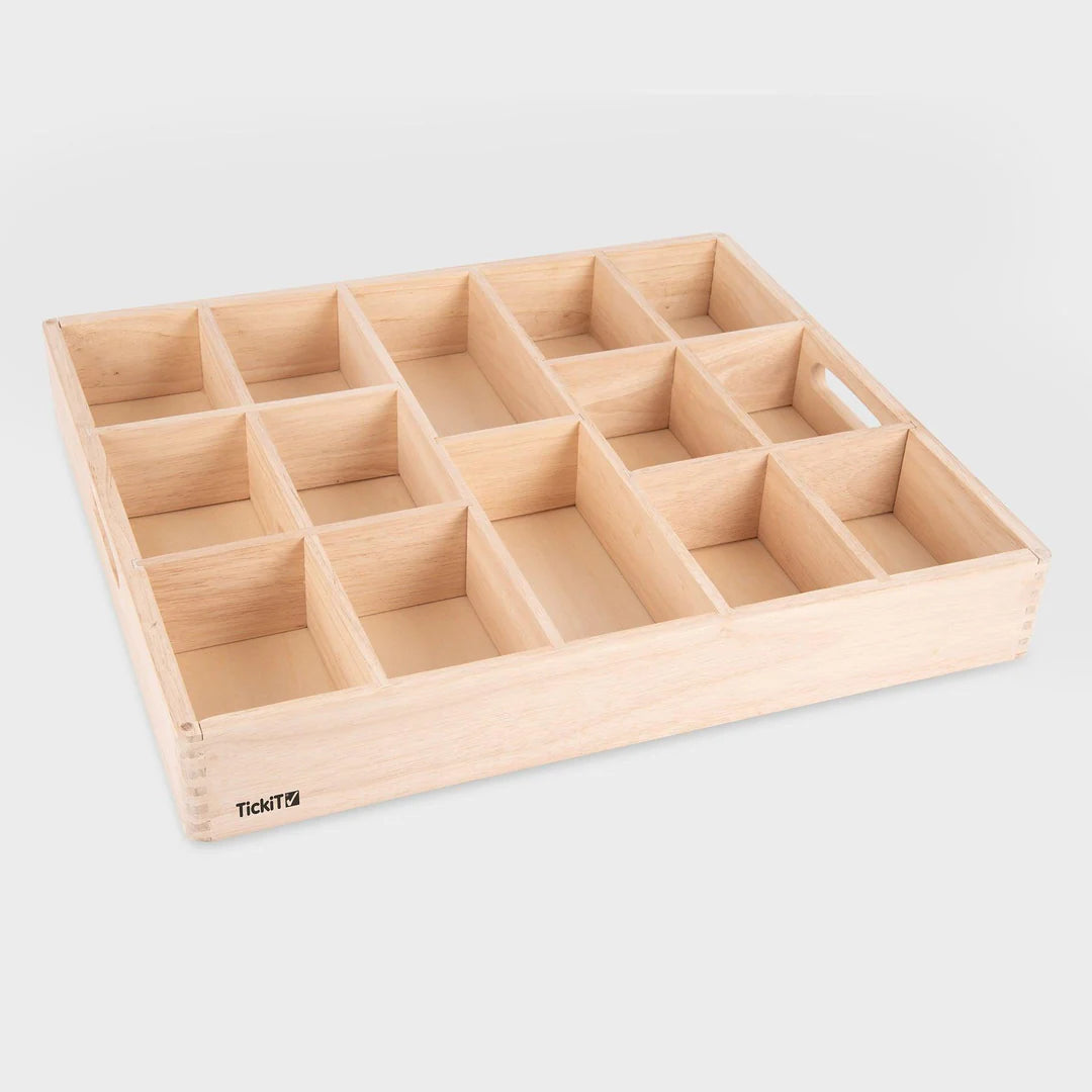 Wooden Sorting Tray - 14 way