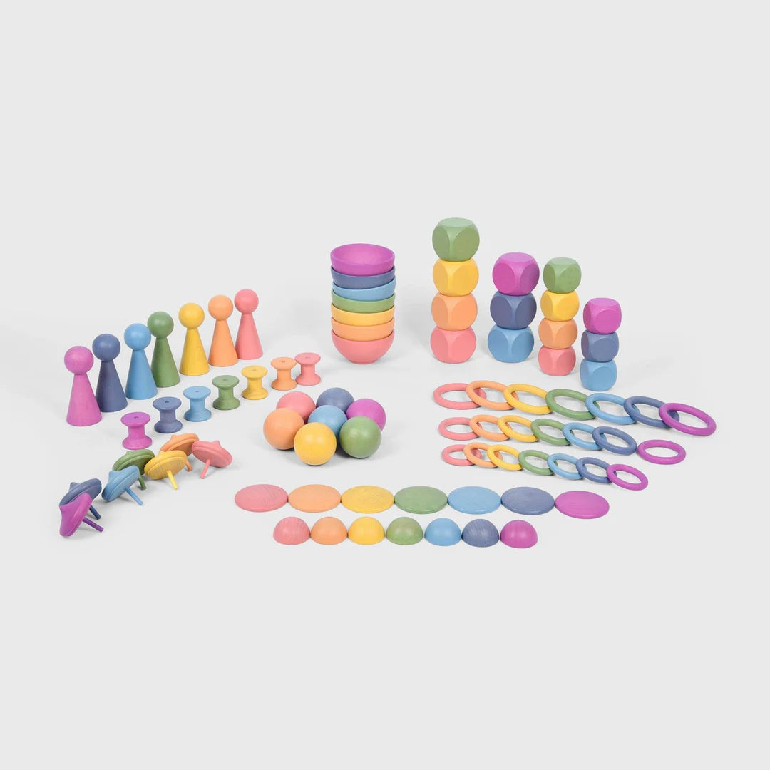 Rainbow Wooden Super Set