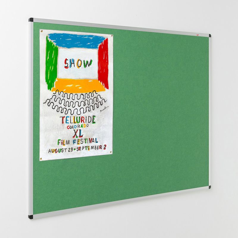 Eco-Colour Aluminium Framed Resist-a-Flame Noticeboards