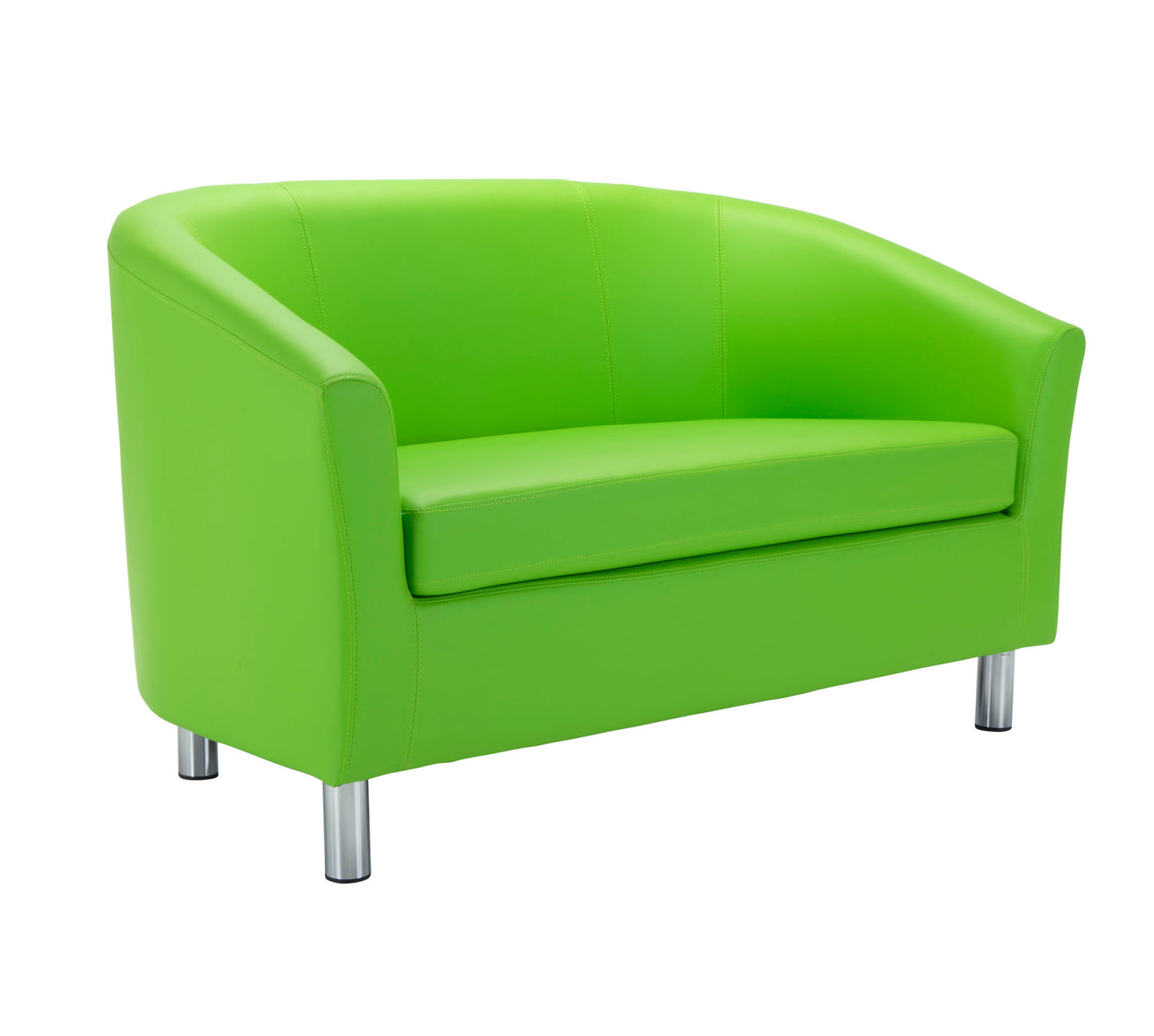 Tub Sofa with Metal Feet | Lime PU