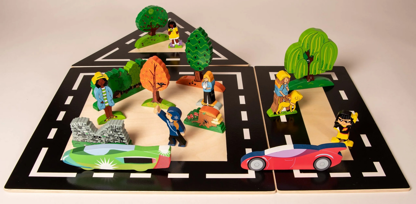 Wooden Shape Drive Around Boards