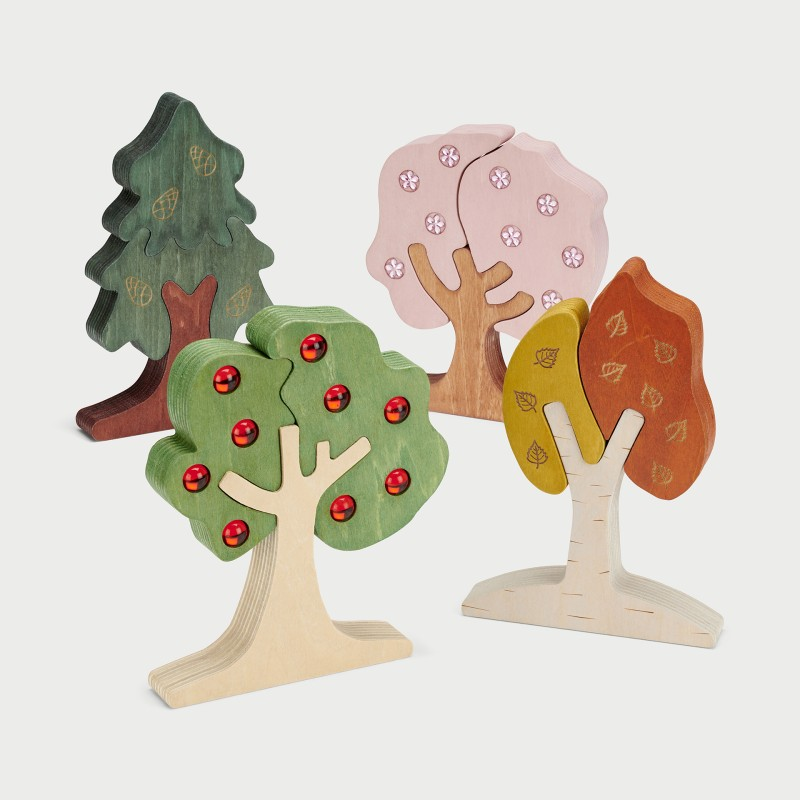 Seasonal Gem Trees - 12 piece set