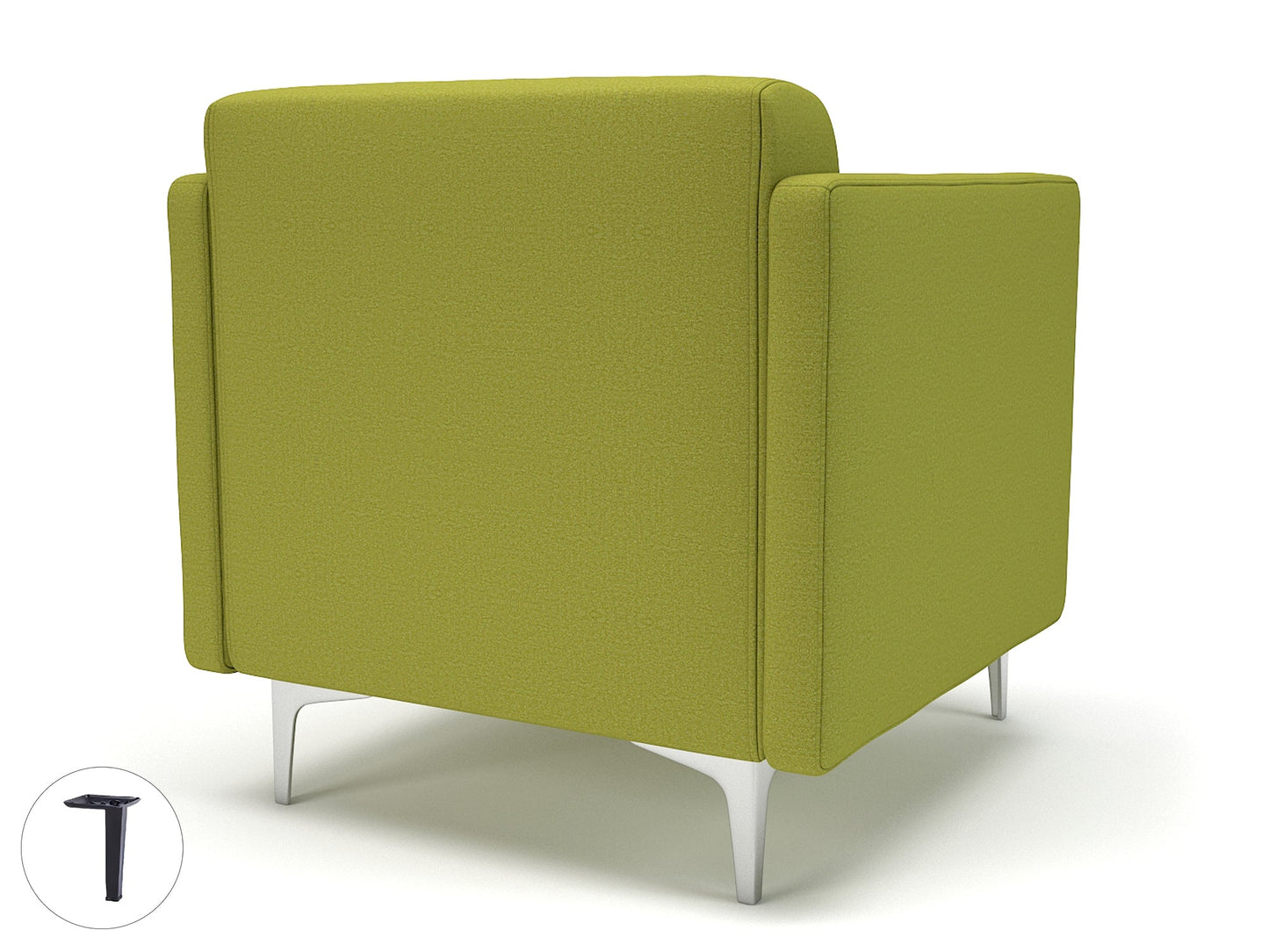 Napa Slim Arm 75cm Wide Armchair in Warwick Dolly Fabric