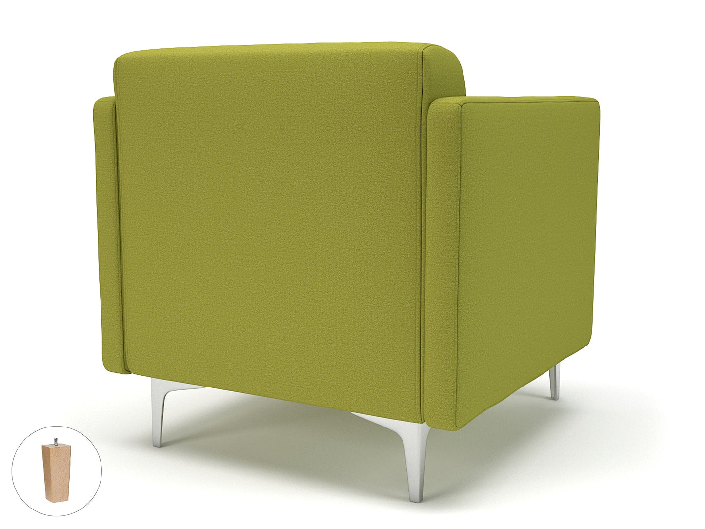 Napa Slim Arm 75cm Wide Armchair in Warwick Dolly Fabric