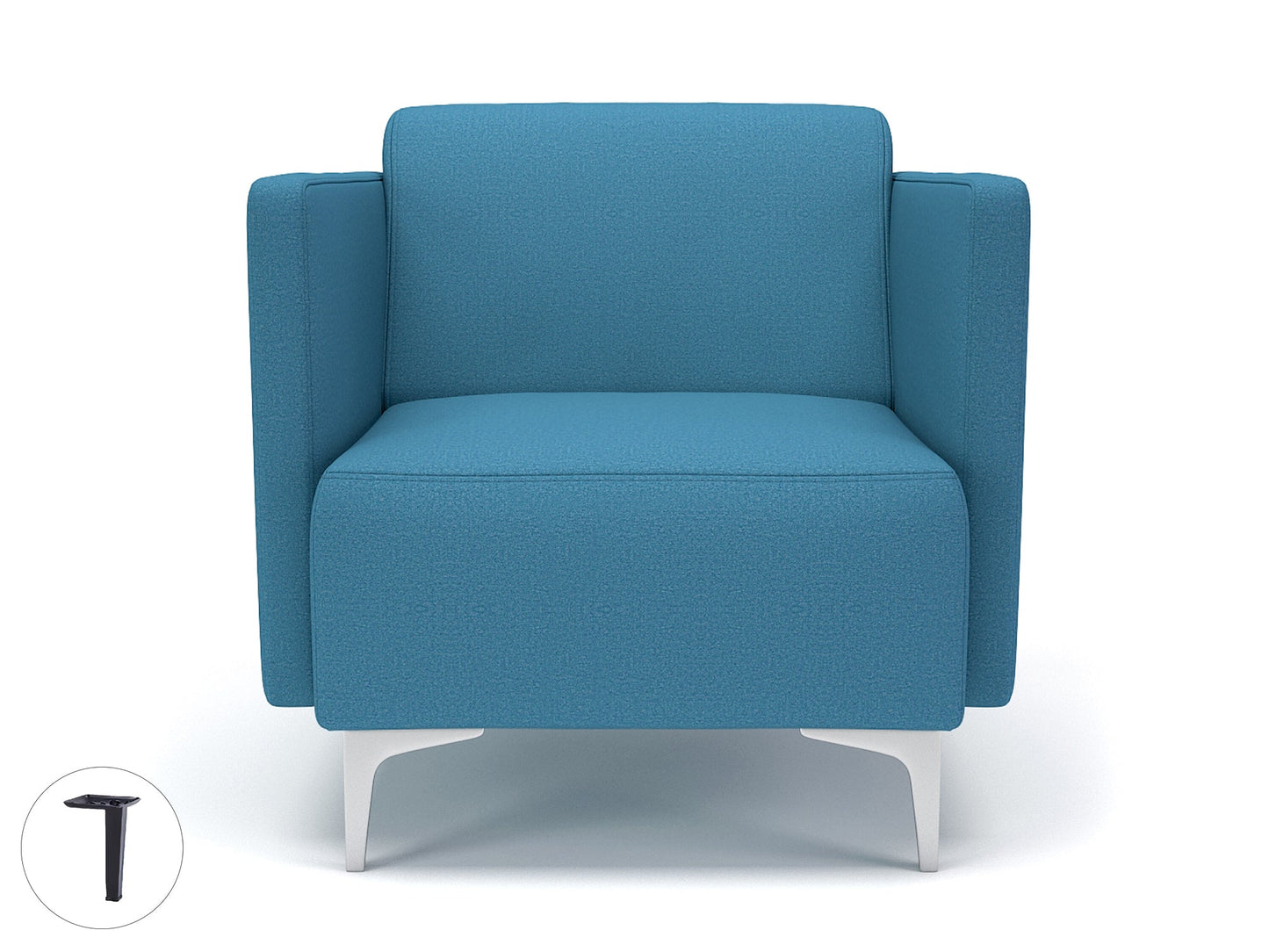 Napa Slim Arm 75cm Wide Armchair in Warwick Dolly Fabric