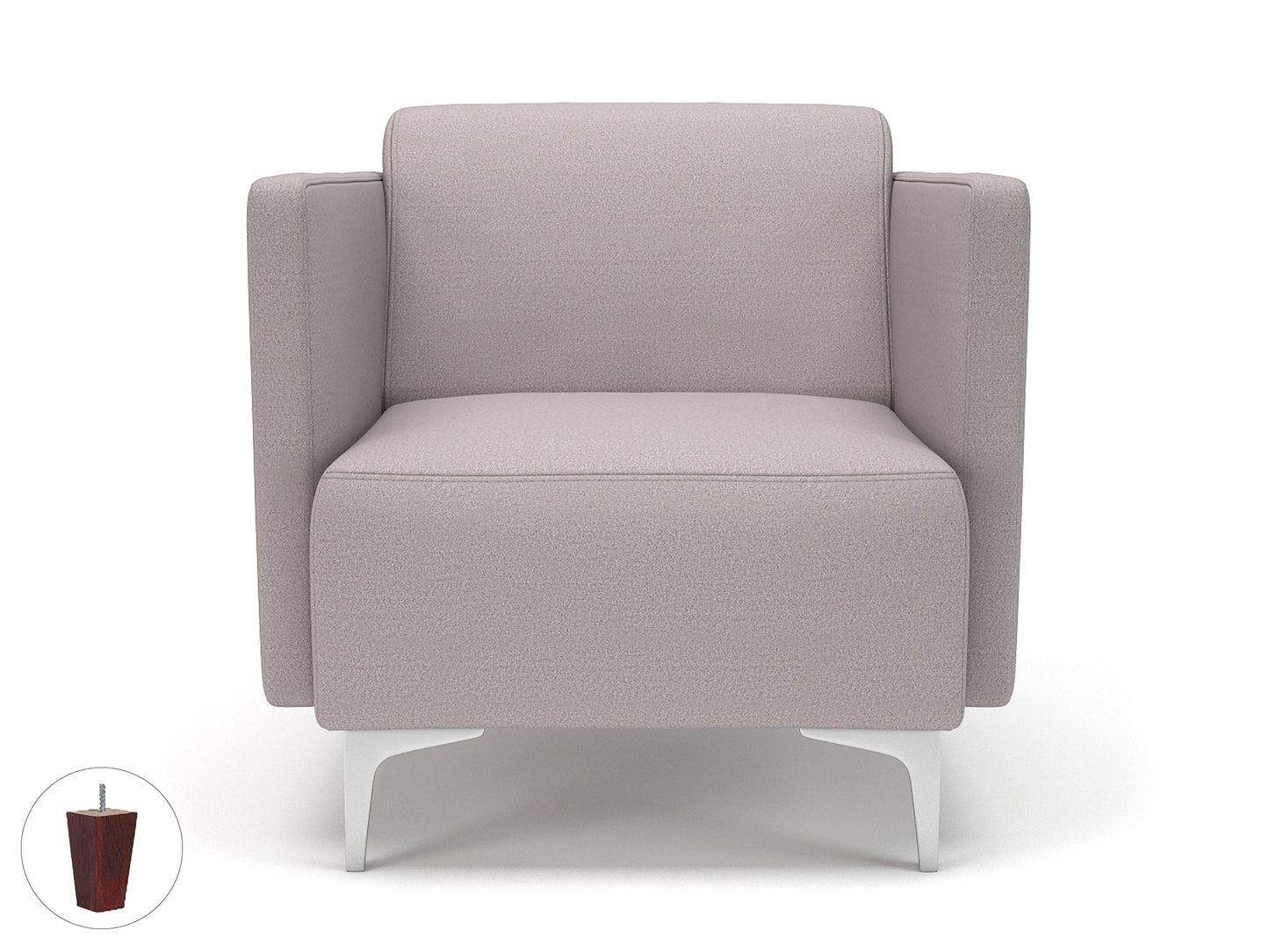 Napa Slim Arm 75cm Wide Armchair in Warwick Dolly Fabric
