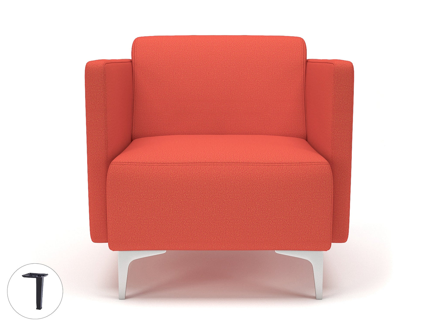 Napa Slim Arm 75cm Wide Armchair in Warwick Dolly Fabric