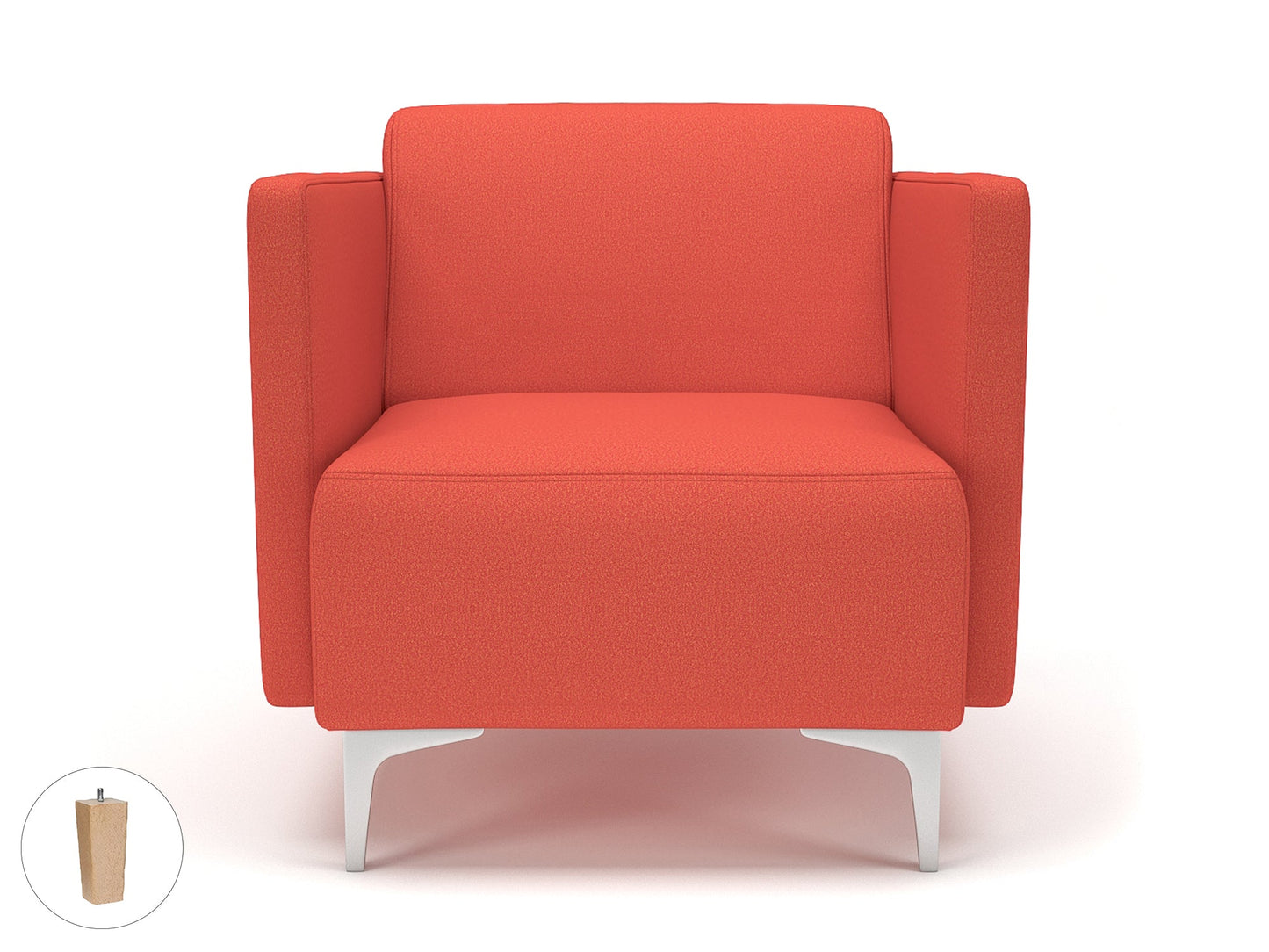 Napa Slim Arm 75cm Wide Armchair in Warwick Dolly Fabric