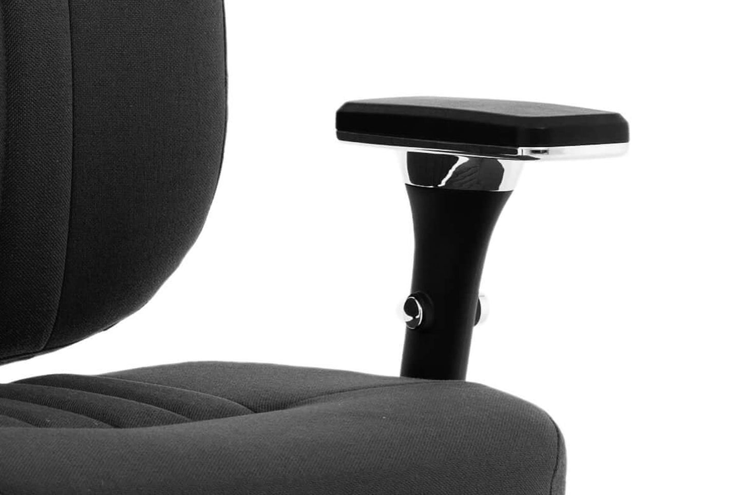 Barcelona Deluxe High Back Task Operator Office Chair with Arms in Sumptuous Blue Fabric