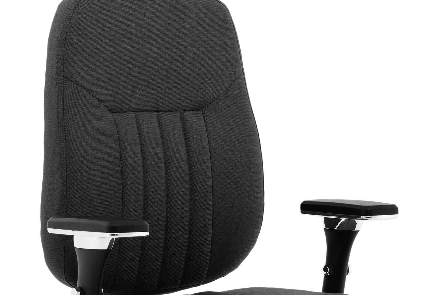 Barcelona Deluxe High Back Task Operator Office Chair with Arms in Sumptuous Blue Fabric