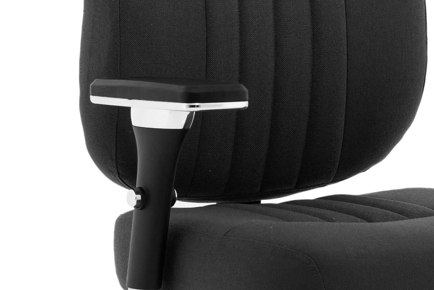 Barcelona Deluxe High Back Task Operator Office Chair with Arms in Sumptuous Blue Fabric