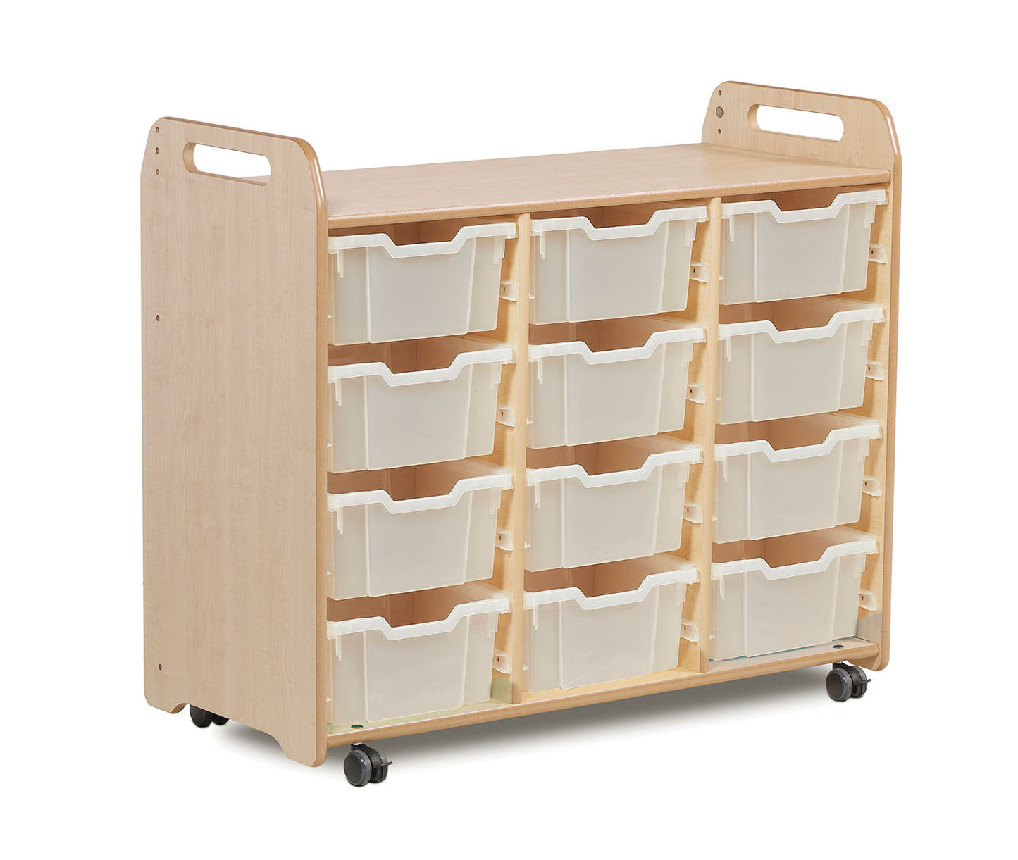 Millhouse Early Years Tray Storage Unit (900mm height) with 12 Deep Trays
