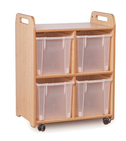 Millhouse Early Years Discovery Shelf Storage with 4 Jumbo Trays (2 Column)