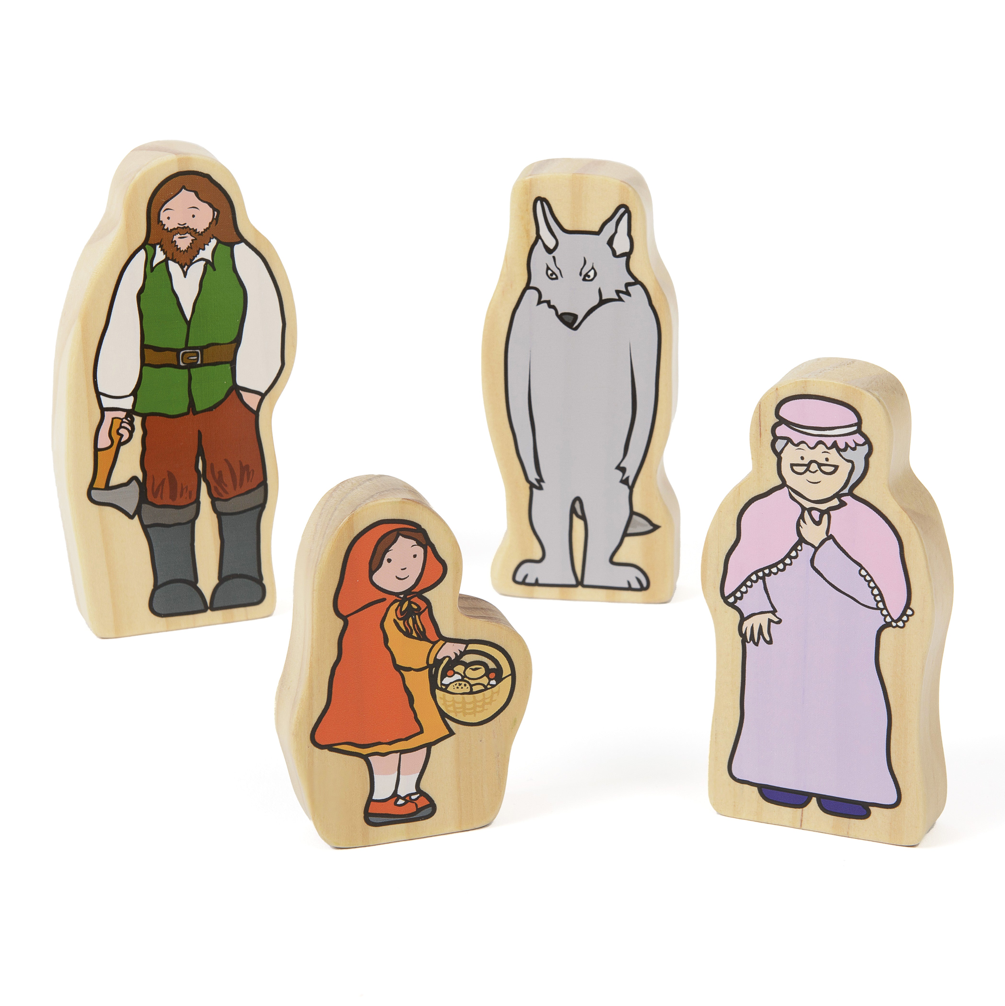 Little Red Riding Hood Wooden Characters – Chequered Fox