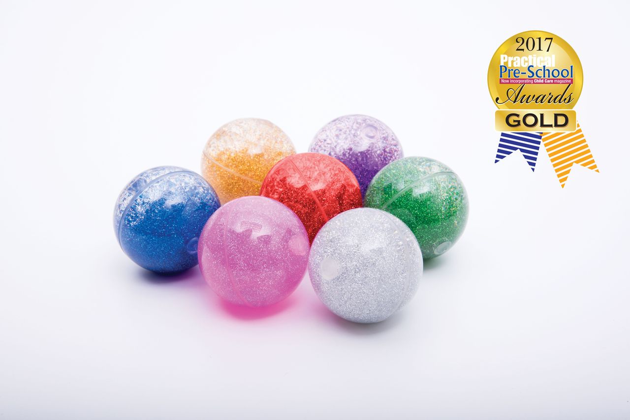 Sensory Rainbow Glitter Balls