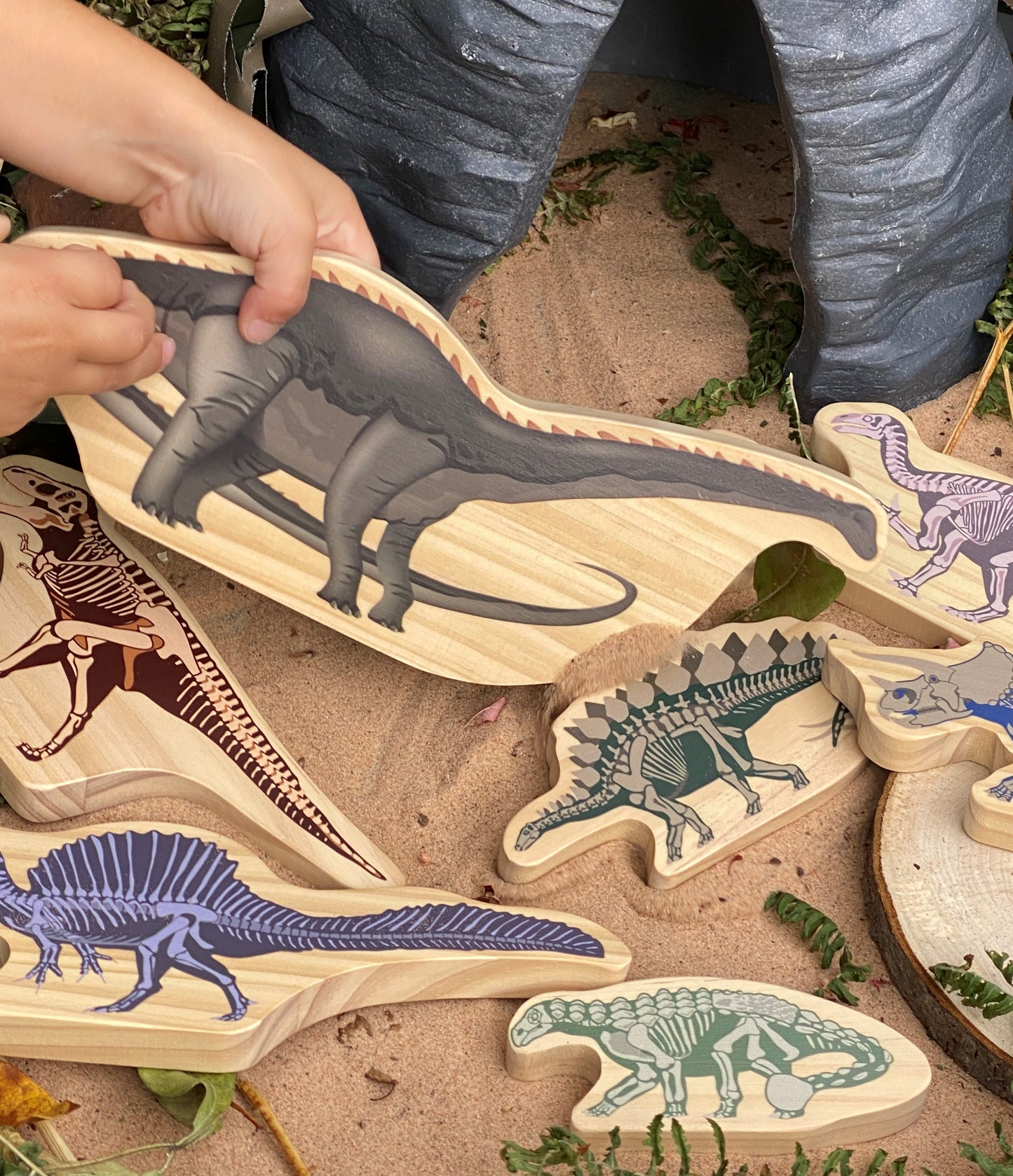 Dinosaur Wooden Characters