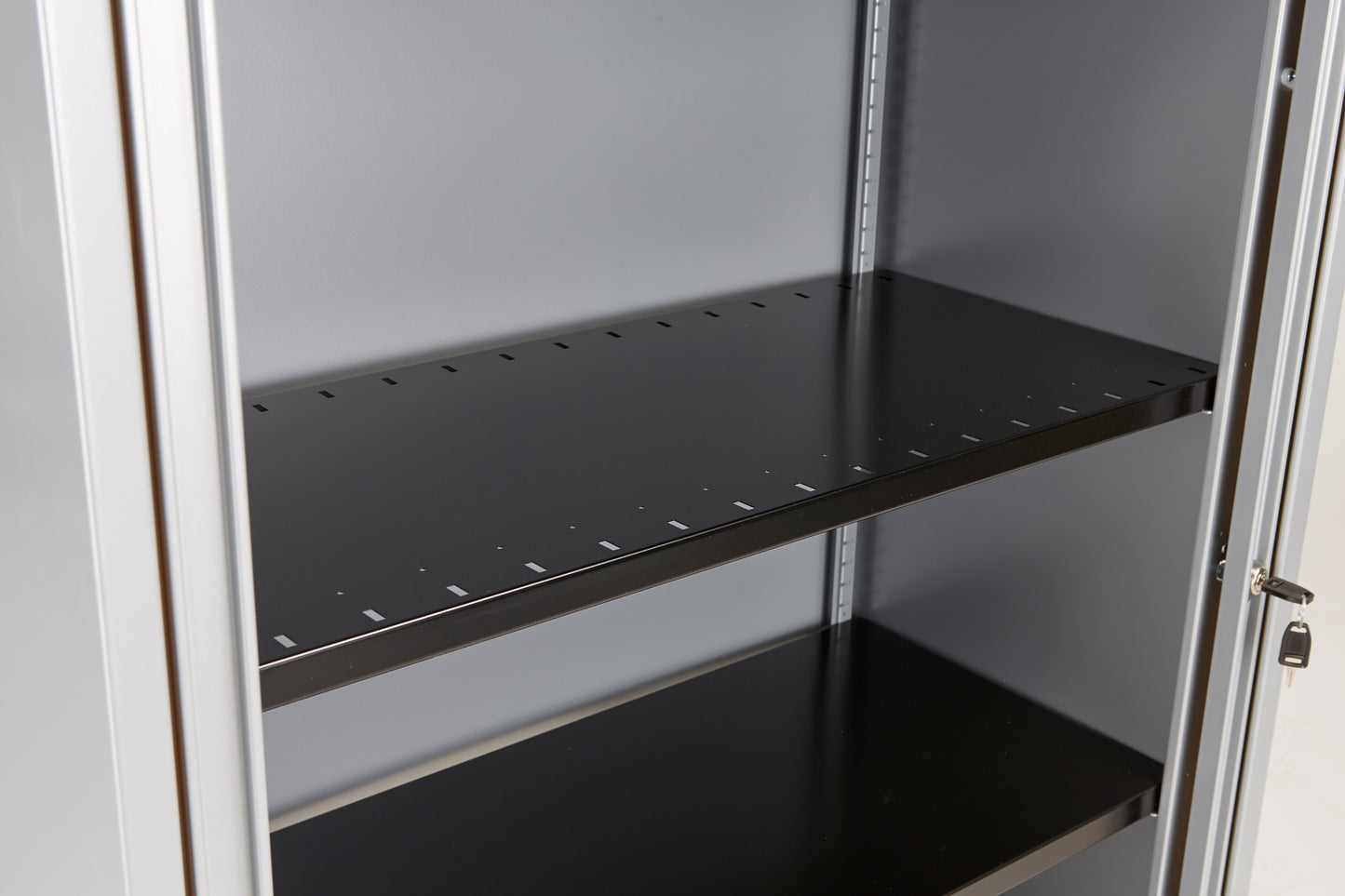 Bisley Essentials Slotted Shelf For Cupboards | Black