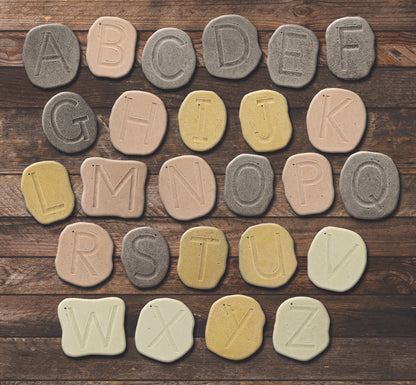 Feels-Write Uppercase Letter Stones