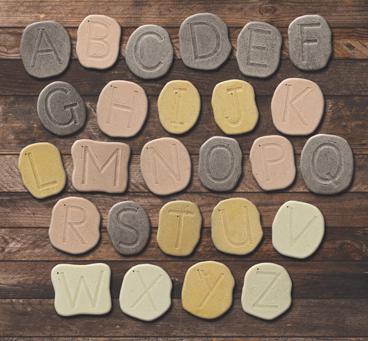 Feels-Write Uppercase Letter Stones