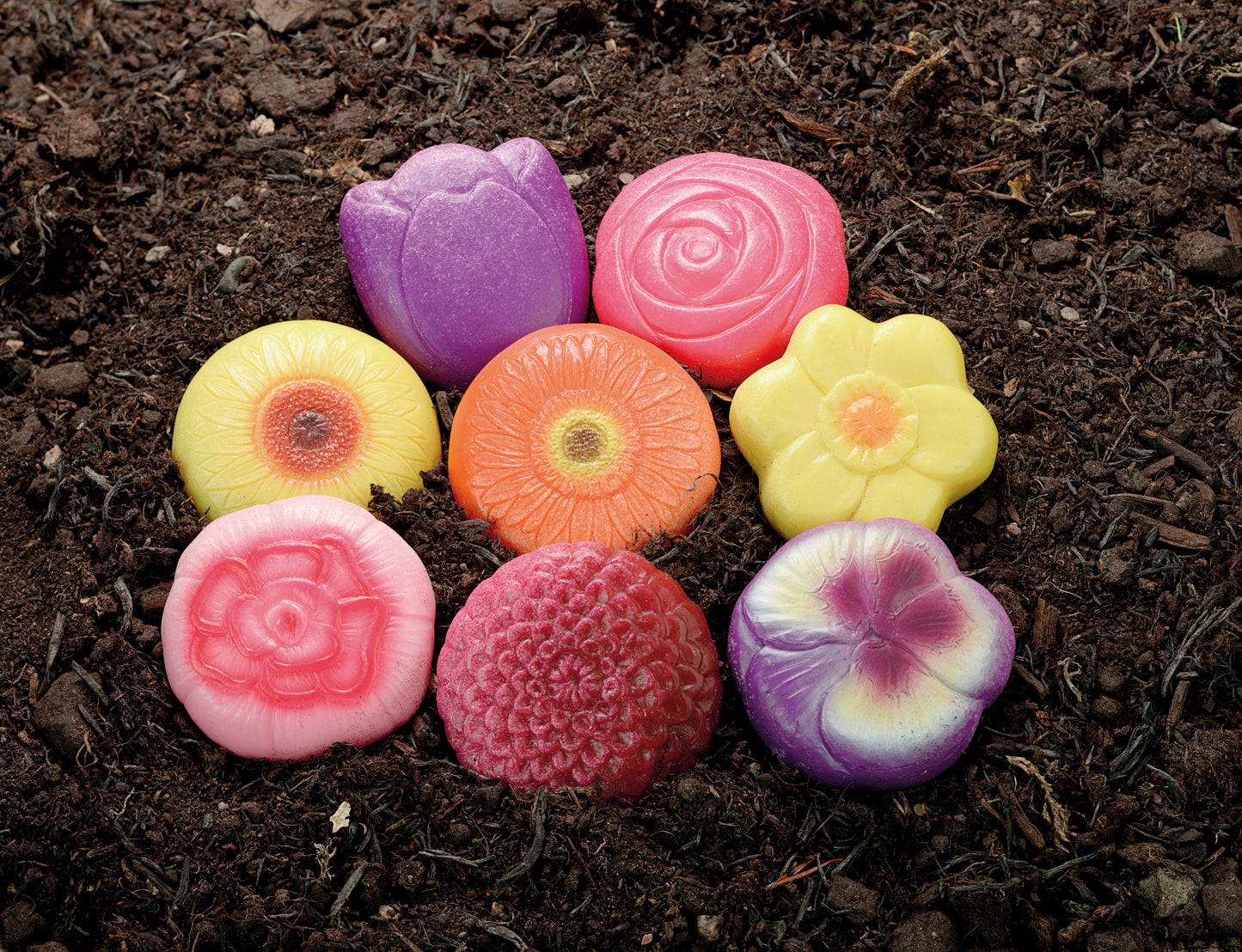 Sensory Play Stones – Flowers