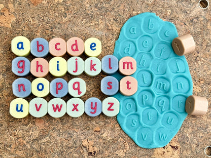 Lowercase Alphabet Stamping Stones