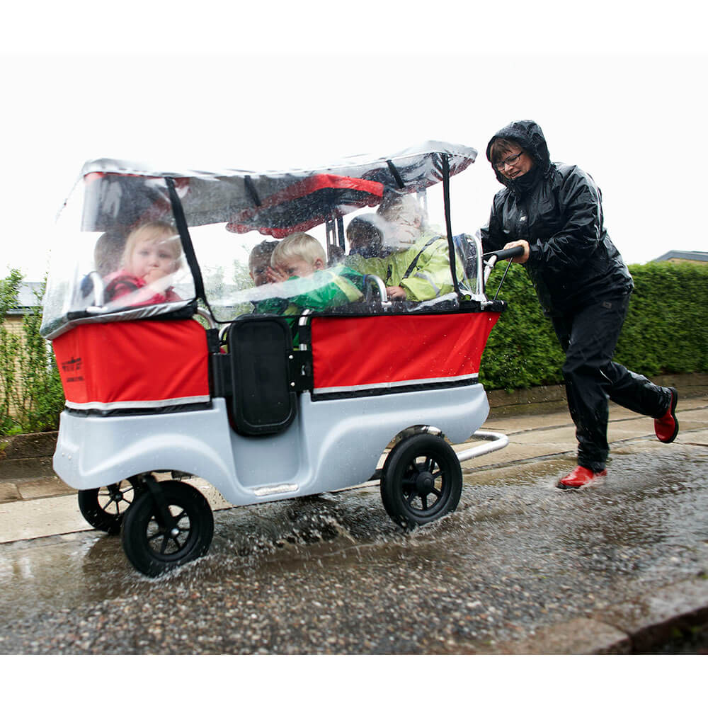 Bus 80100 Chequered Fox | Winther Turtle Kiddy Bus Rain Cover for 6 Seater